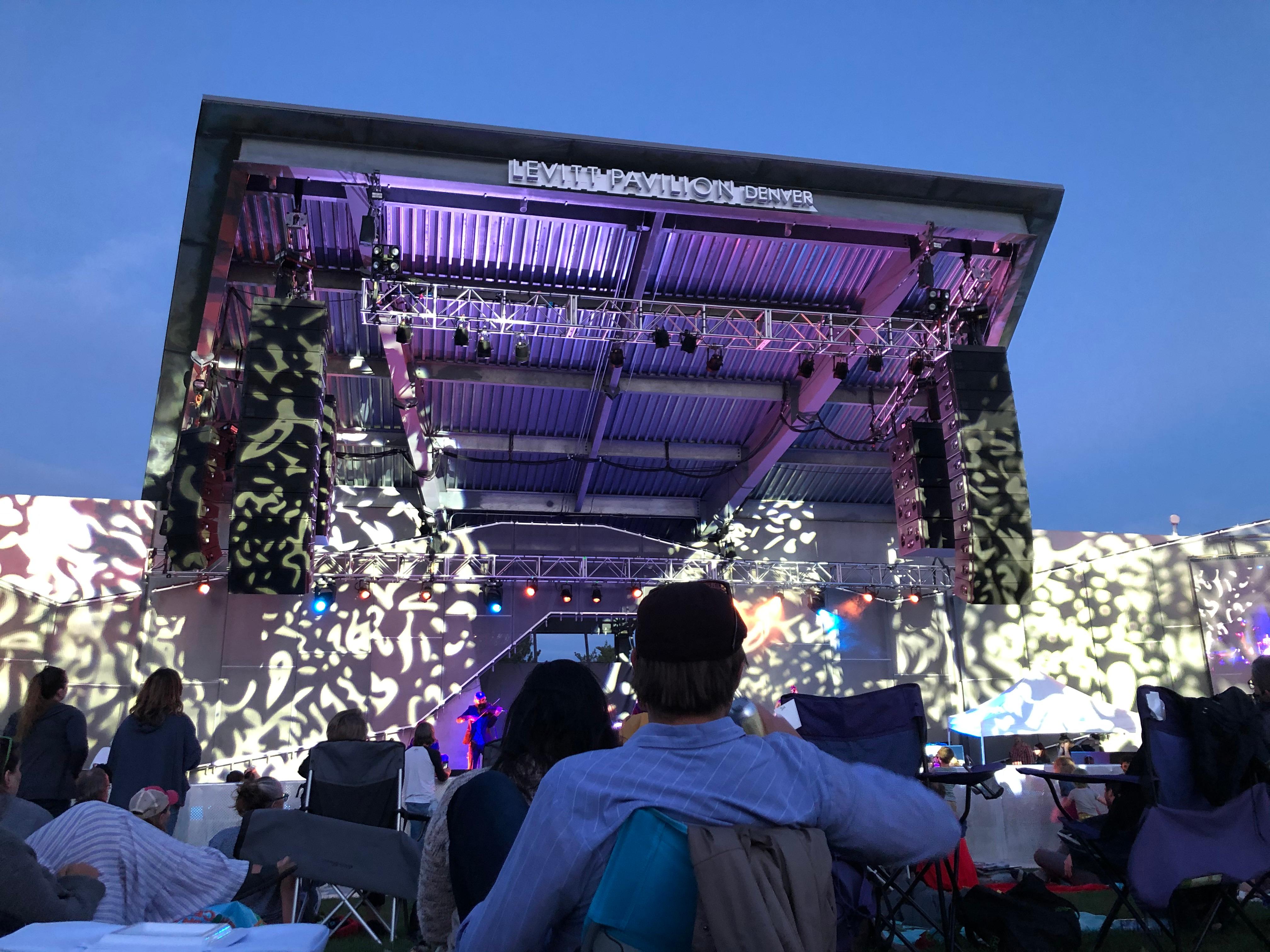 Scenes from the VIP section at the DeVotchKa concert on May 21, 2021, just one week after Levitt reopened following 2020's pandemic-related closure. (Beth Rankin, The Denver Post)