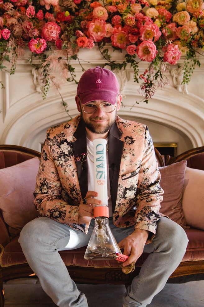 Cirrus Social Club, a new weed lounge coming to Denver, hosted a pop-up event in Los Angeles to celebrate 4/20. The 4/20 High Event included tea, snacks, and weed smoking out of bongs and vaporizers. The lavish design, overflowing with florals, will be embodied at Cirrus' permanent location in Denver. (Provided by Coryn Nelson Photography)