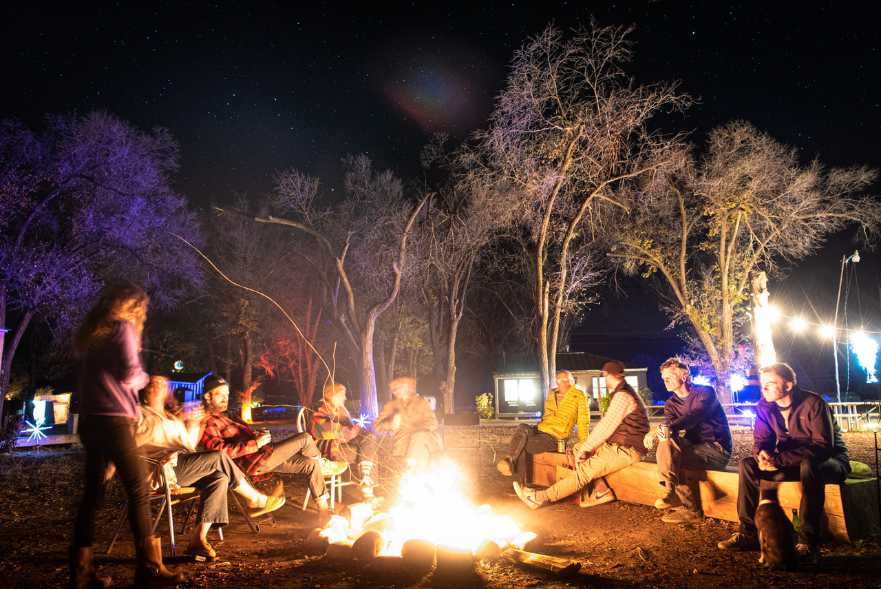 CampV's campground in Naturita includes cabins, glamping tents, RV hookups and tent spots available for rent. Its signature event, Planet V Fest, offers guests a rare opportunity to set up a tent anywhere on the property. (Provided by Austin Halpern/CampV)