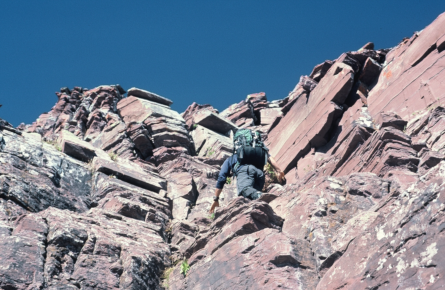 Climbing North Maroon Peak, one of the iconic Maroon Bells near Aspen, is more than a hike. It requires some rock scrambling, and helmets are suggested because of the potential for rock fall. (John Meyer/The Denver Post)