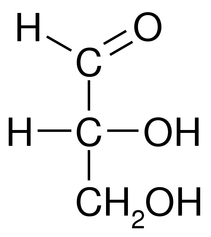 Glyceraldehyde vs Glycerate in Tabular Form