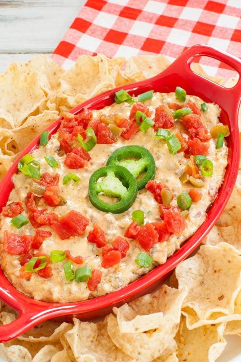 Rotel Dip With Cream Cheese And Ground Beef Dip Recipe Creations ...