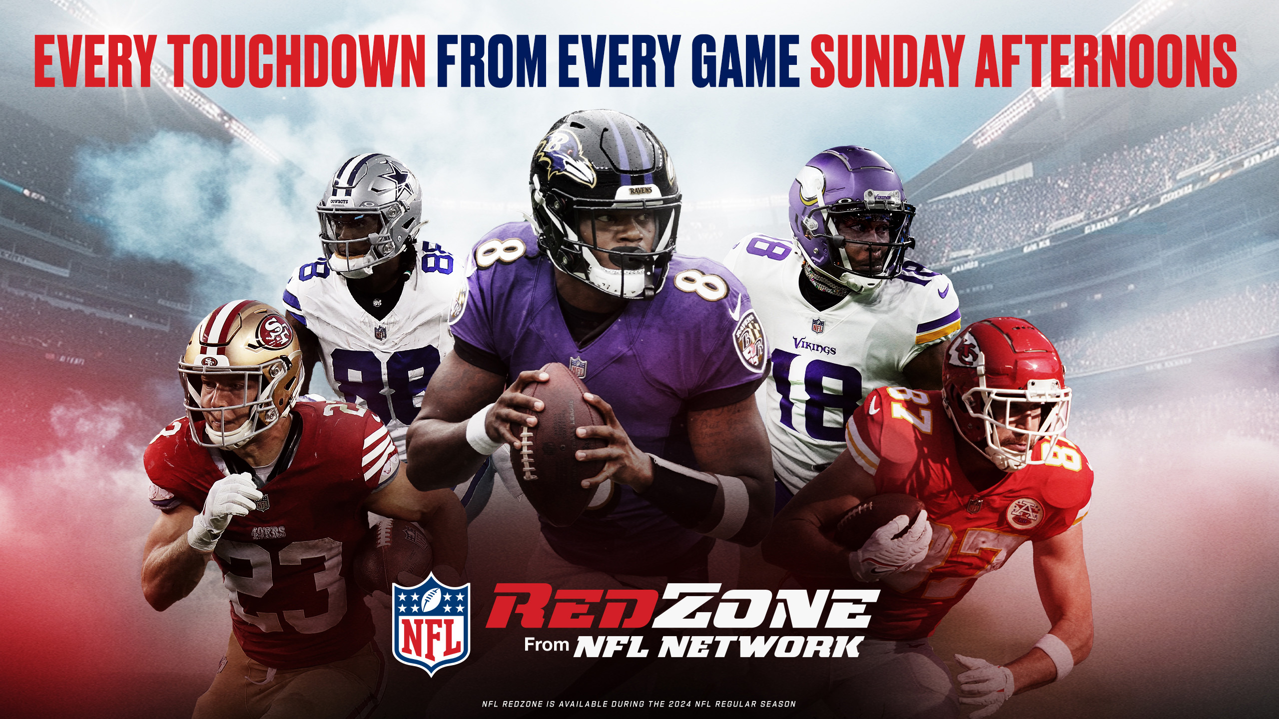 Promotional art for NFL RedZone by NFL Network