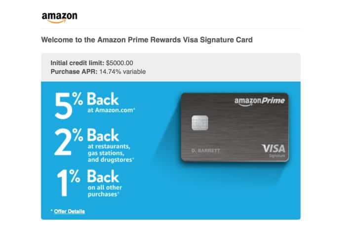 amazon prime rewards card