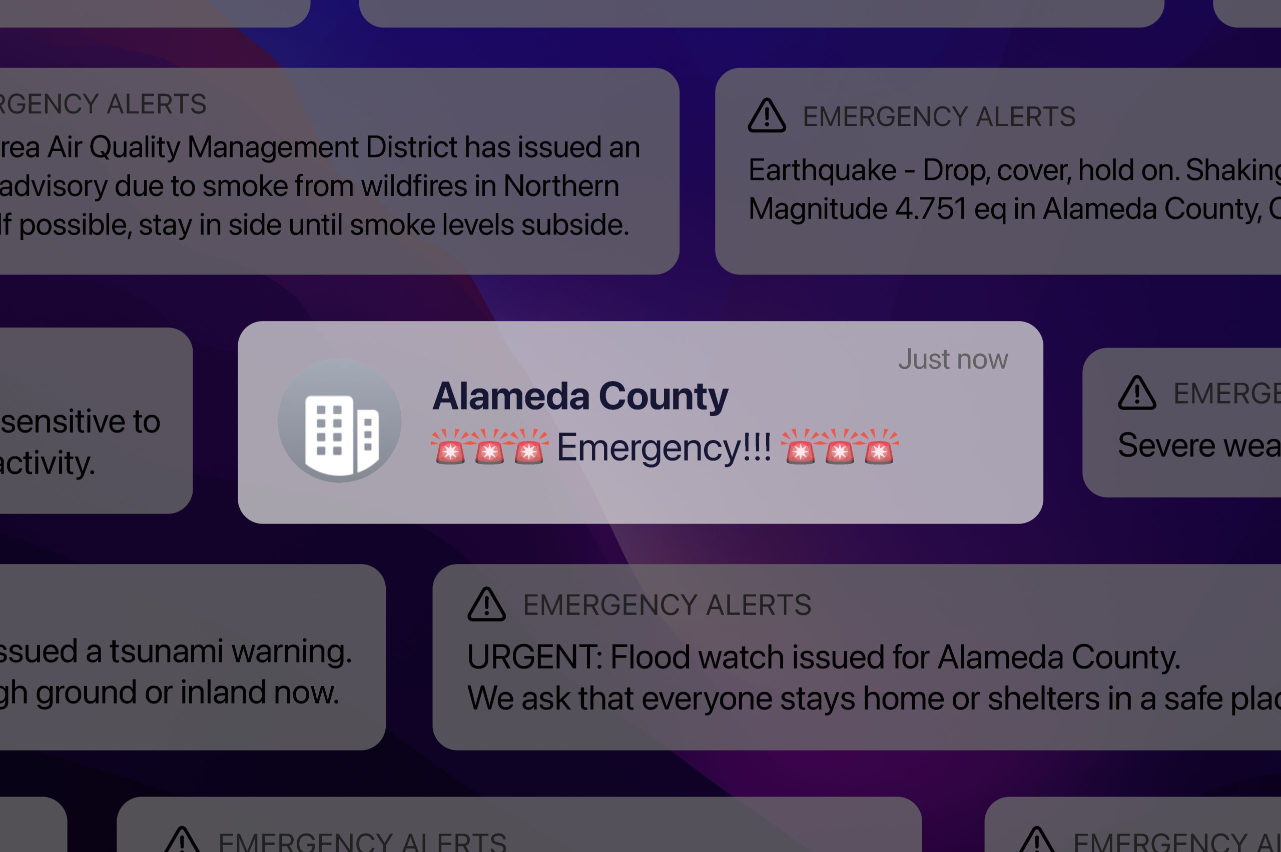 ALERT: This is an emergency — but for English speakers only
