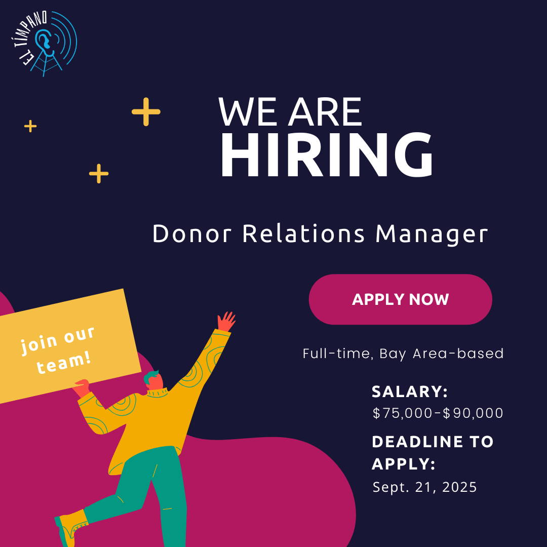 El Tímpano seeks a Donor Relations Manager