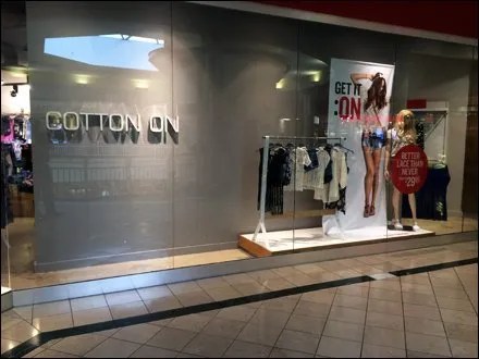 Cotton On Alternate Branding Fixtures Close Up