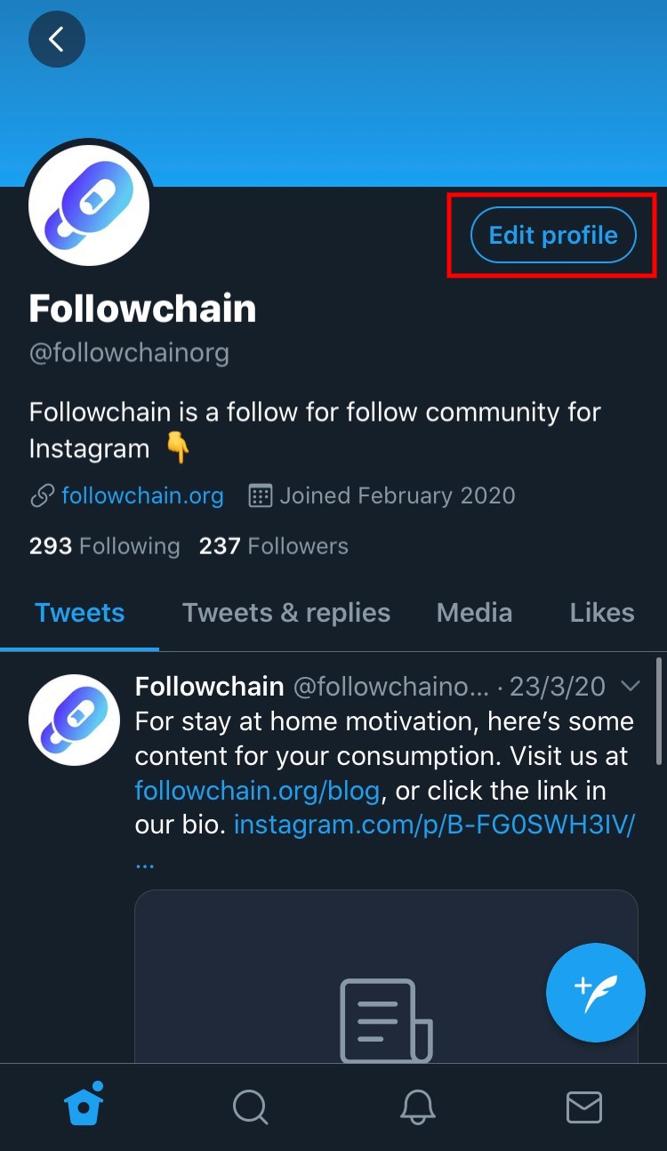 How To Put Your Instagram Link On Your Twitter Bio Followchain