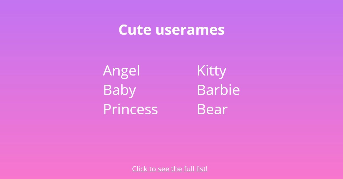 190 Cool Funny And Cute Usernames Followchain