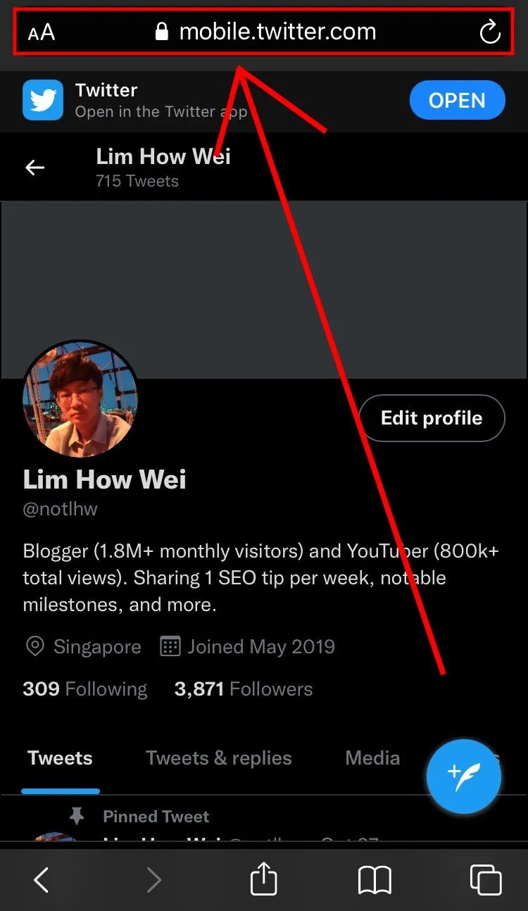 How To Copy Your Twitter Profile Link Followchain