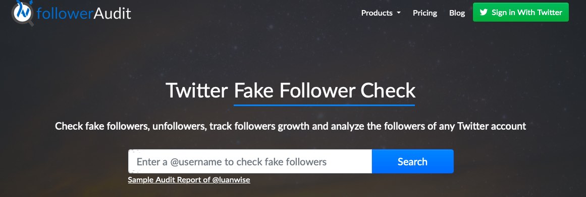 Fake Twitter Followers Check Followeraudit