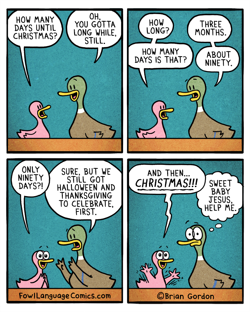 Days Until Christmas Fowl Language Comics