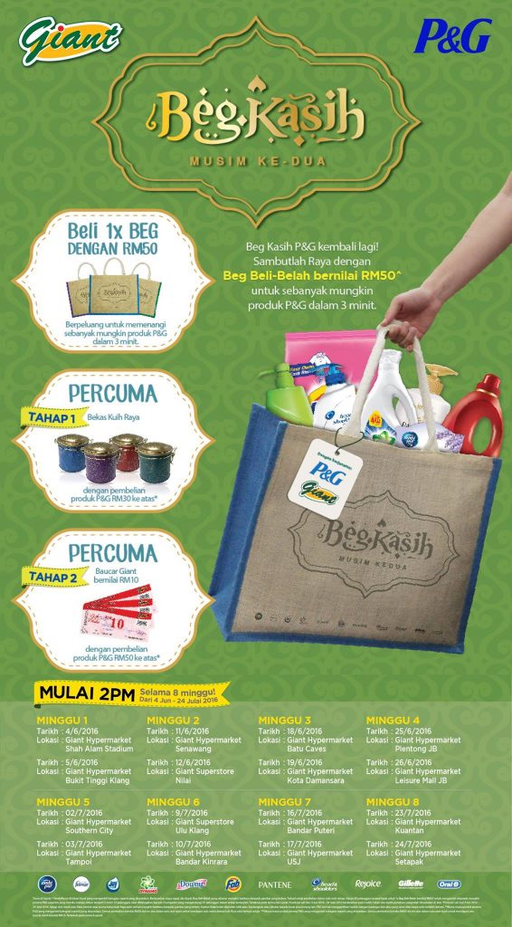 Giant Promotion - P&G Product in a bag ONLY RM50