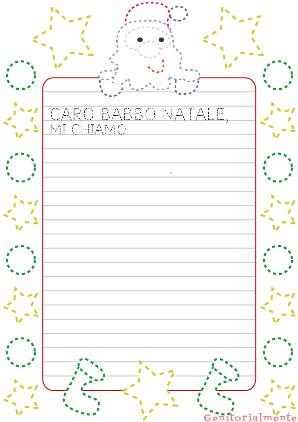 Lettera Di Natale Da Stampare Pregrafismo E Prescrittura Genitorialmente