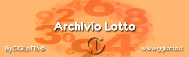 Archivio Lotto 2022 Gigi Lotto