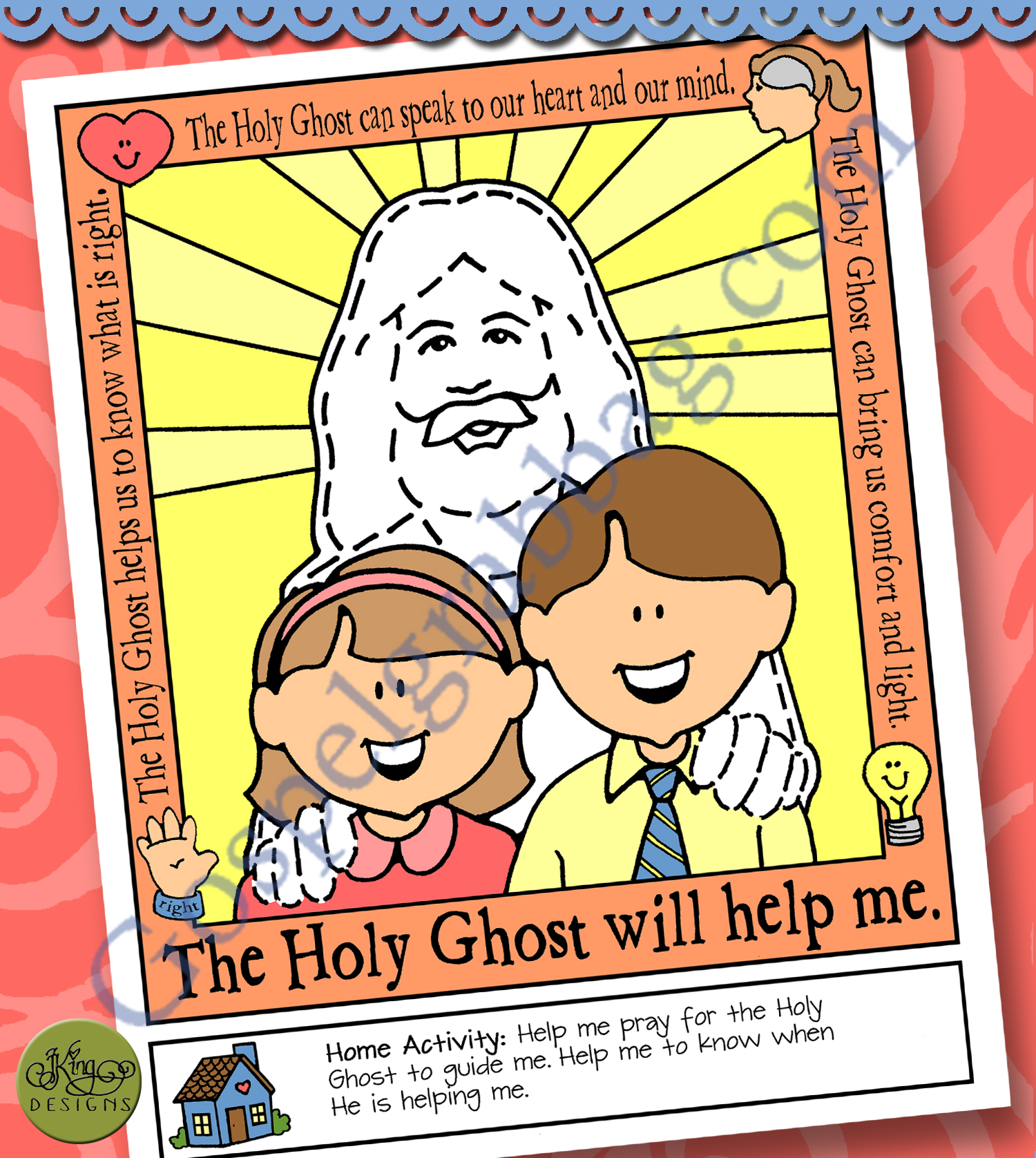 Primary Lesson Helps Nursery Lesson 6 And Sunbeam Lesson 7 The Holy Ghost Helps Me Gospel Grab Bag
