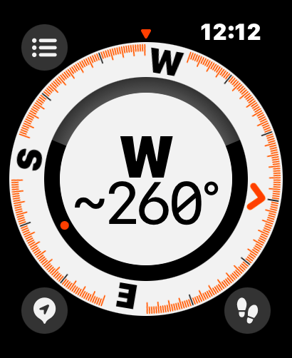 Apple Watch Compass using to get around