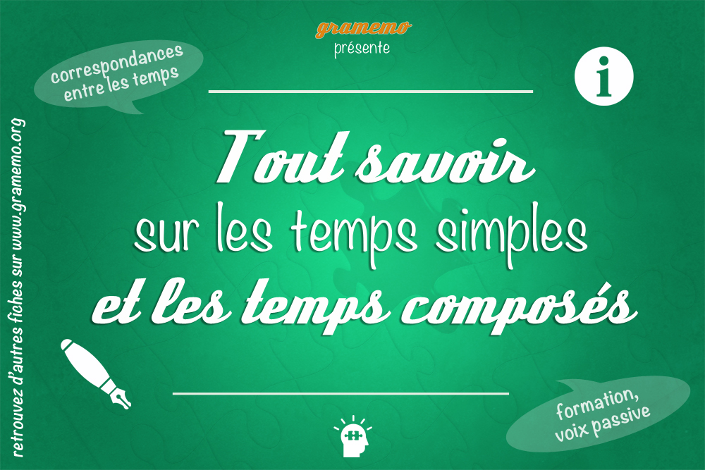 Gramemotemps Simples Temps Composes Conjugaison Gramemo