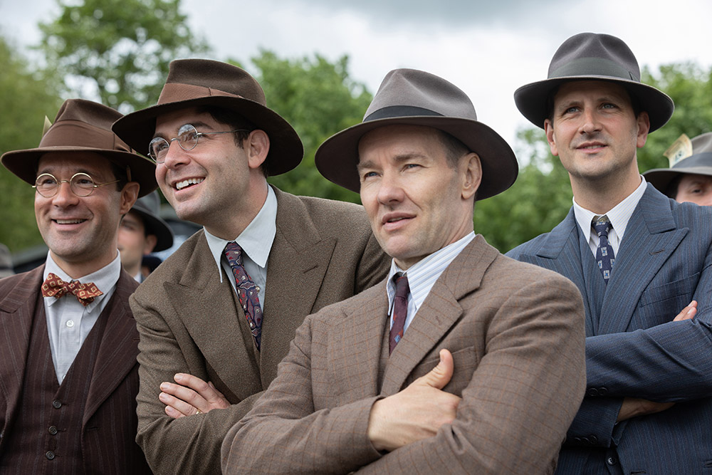 Four men in 50's costume - The Boys in the Boat