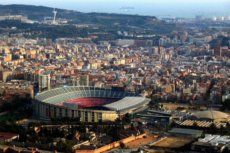 Camp Nou Stadion Barcelona Spanien Hisour Kunst Kultur Ausstellung