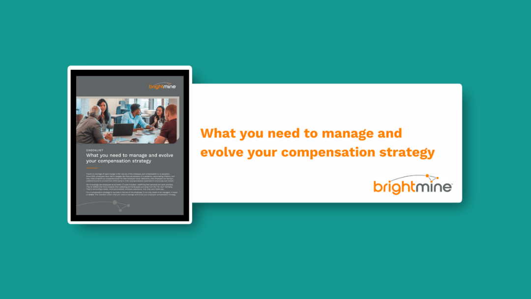 Brightmine – What you need to manage and evolve your compensation strategy