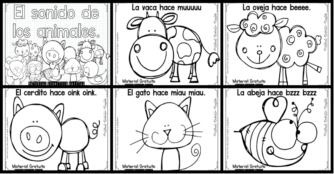 El Sonido De Los Animales Creatividad Y Manualidades Imagenes Educativas