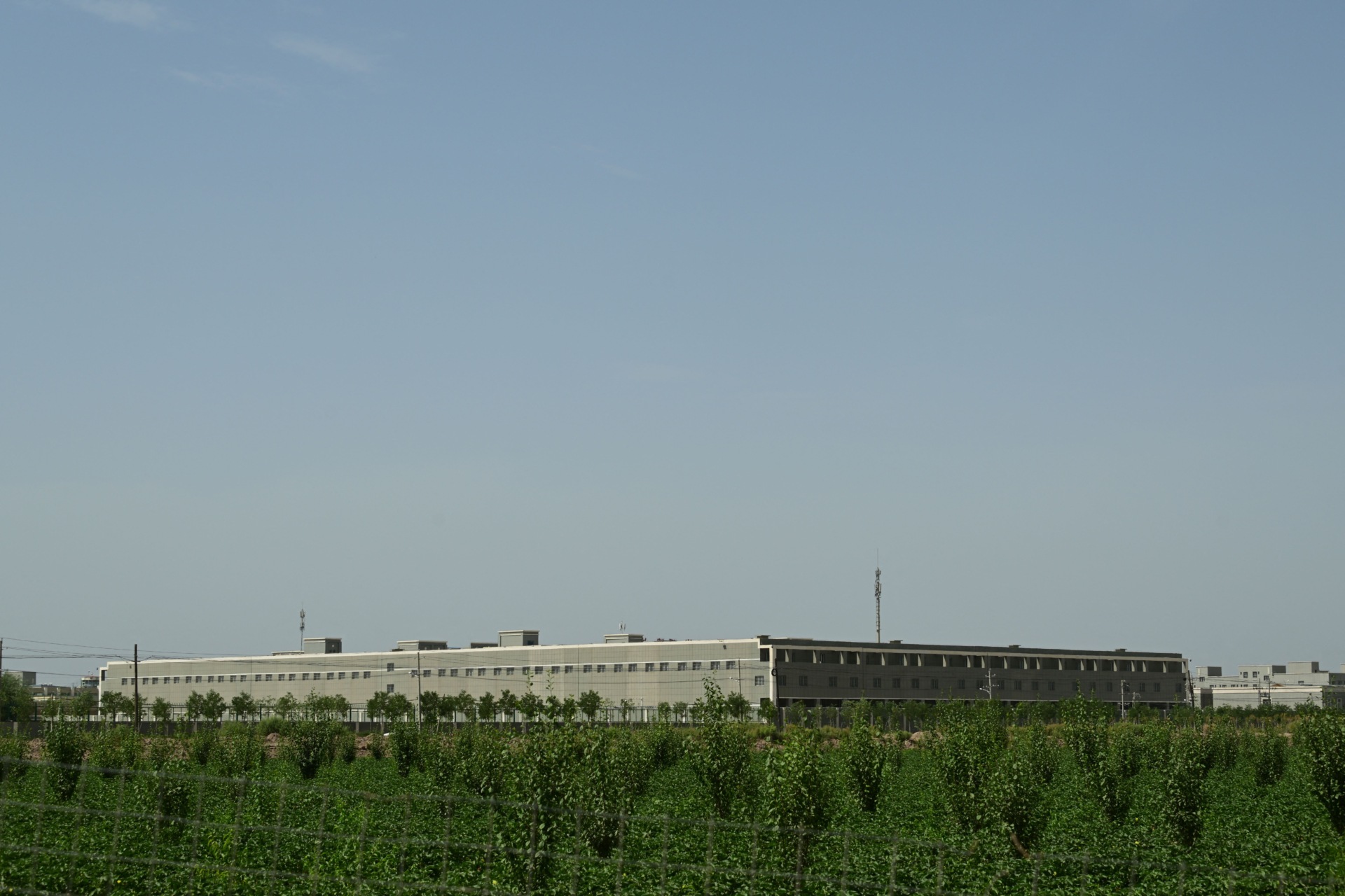 view of a detention facility in Jiashi County in Kashgar Prefecture in China's northwestern Xinjiang region