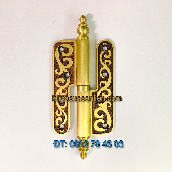 Giá bán mẫu Bản lề cối bằng đồng dài 140 mm dùng cho cánh cửa gỗ cỡ lớn giá rẻ tại Hà Nội