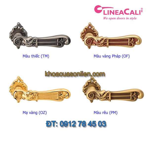 Bảng màu của bộ sưu tập Tiffany của Linea Calì