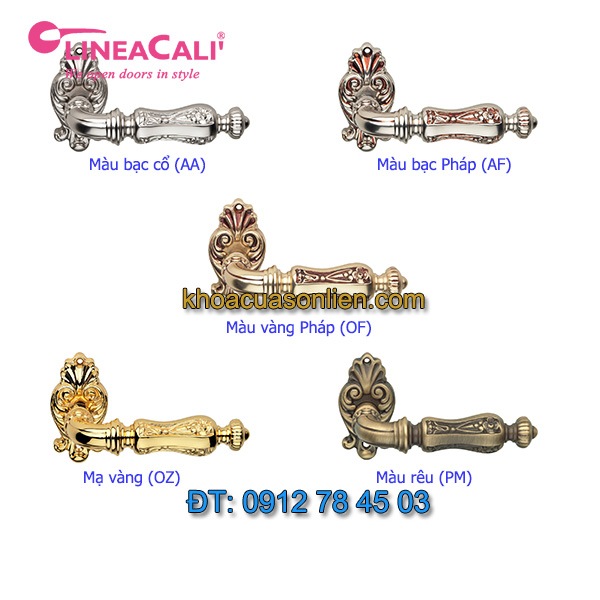 Nơi bán Bộ sưu tập tay nắm cửa cổ điển Soleil của LineaCali Italy tại Hà Nội