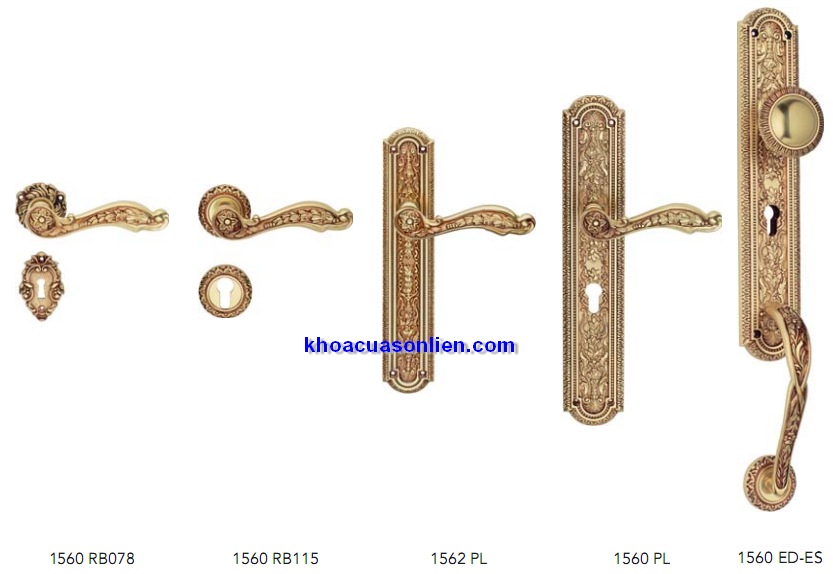 Báo giá Bộ sưu tập khoá cửa Jardin của Linea Calì