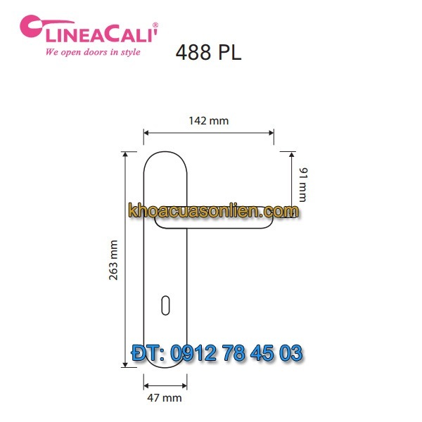 Nơi bán Khóa cửa thông phòng tay gạt nhập khẩu Beta 488-PL của LineaCali Italy tại Hà Nội