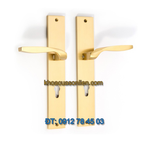 Báo giá khoá cửa chính tay gạt đồng TD BDH-125125-2