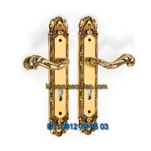 Báo giá khoá cửa chính tay gạt đồng TD BDH-126135-2