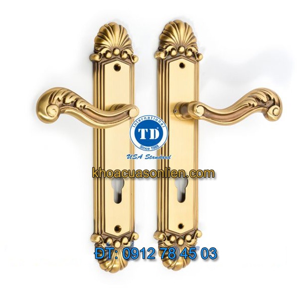 Báo giá Khoá cửa chính tay gạt đồng TD BDH-226226-2