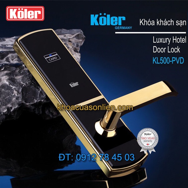 Báo giá khoá cửa thông minh smart lock Koler KL500P-PVD