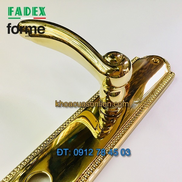 Nơi bán Khóa cửa tay gạt cổ điển nhập khẩu Roma 458 của Forme (FADEX) mạ vàng PVD tại Hà Nội