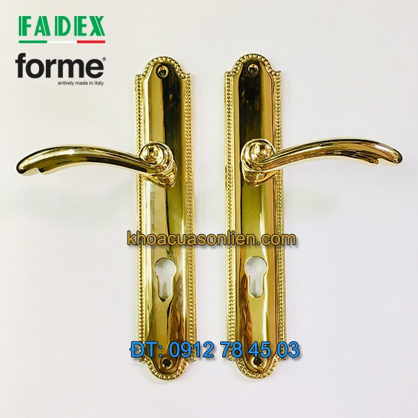 Nơi bán Khóa cửa tay gạt cổ điển Roma 458 của Forme (FADEX) mạ vàng PVD tại Hà Nội
