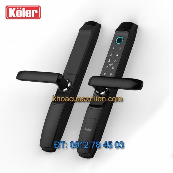 Nơi bán Khóa cửa vân tay Koler S8000 cho cửa nhôm, cửa nhựa lõi thép, cửa sắt hộp, cửa gỗ đố nhỏ giá rẻ tại Hà Nội