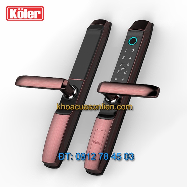Nơi bán Khóa cửa vân tay Koler S8000 cho cửa nhôm, cửa nhựa lõi thép, cửa sắt hộp, cửa gỗ đố nhỏ giá rẻ tại Hà Nội