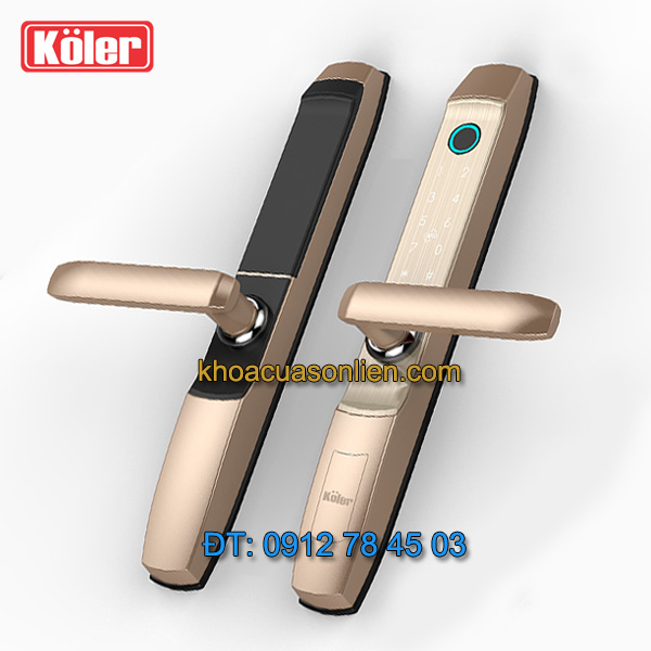 Nơi bán Khóa cửa vân tay Koler S8000 cho cửa nhôm, cửa nhựa lõi thép, cửa sắt hộp, cửa gỗ đố nhỏ giá rẻ tại Hà Nội