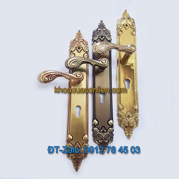 Báo giá nơi bán mẫu Khóa đồng tân cổ điển tay gạt dùng cho cửa chính K-003-CC giá rẻ tại Hà Nội