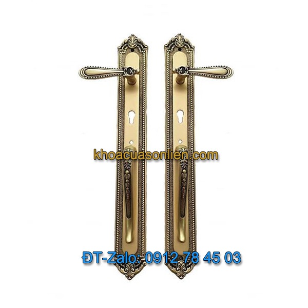 Nơi bán mẫu Khóa đồng đại sảnh tay gạt tân cổ điển cho cửa gỗ K-006-DS giá rẻ tại Hà Nội