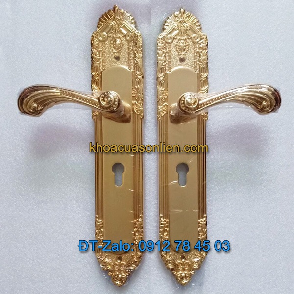 Báo giá nơi bán mẫu Khóa thông phòng tân cổ điển cho cửa gỗ K-005-TP chất liệu đồng giá rẻ tại Hà Nội