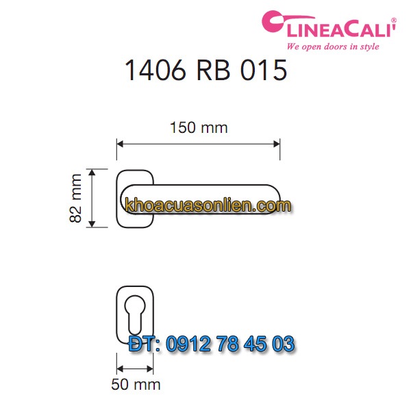 Báo giá Khoá cửa thông phòng tay gạt Queen 1406-RB-015 của Linea Cali