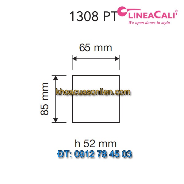 Báo giá tay nắm cửa cố định Tiffany 1308-PT của Linea Calì