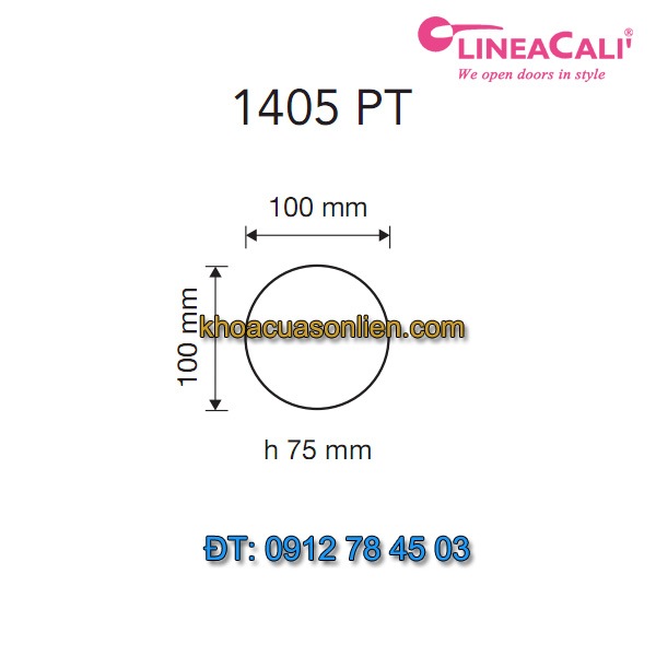 Báo giá Tay nắm cửa cố định hoa hồng Queen 1405-PT của Linea Cali