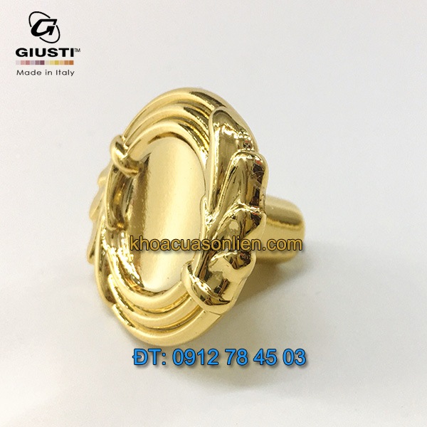 Nơi bán Núm cửa tủ mạ vàng 24K WPO744.000.00GP 33mm Giusti - Italy nhập khẩu chính hãng giá rẻ tại Hà Nội