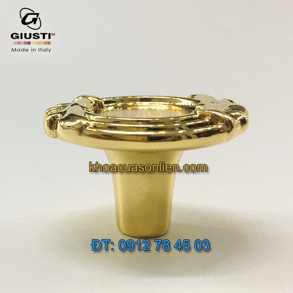 Nơi bán Núm cửa tủ mạ vàng 24K WPO744.000.00GP 33mm Giusti - Italy nhập khẩu chính hãng giá rẻ tại Hà Nội