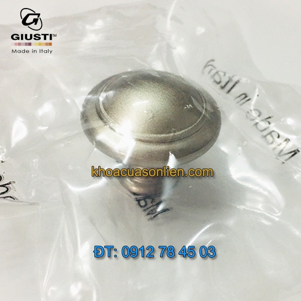 Báo giá nơi bán mẫu Núm cửa tủ tròn màu ghi WPO2025/30.00F7 30mm của Giusti nhập khẩu Italy giá rẻ tại Hà Nội